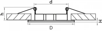 Встраиваемый светильник Lega Lo Fix 6X6X1 CM