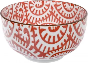 Чаша Karakusa Red Bowl 13X7 CM