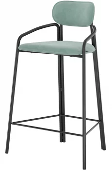 Стул полубарный Ror 60X51X88 CM светло-бирюзовый