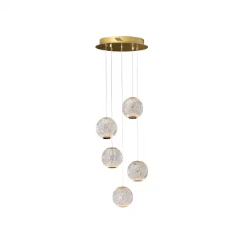 Люстра Austral LED 5L Ø32 золото 32X100 CM