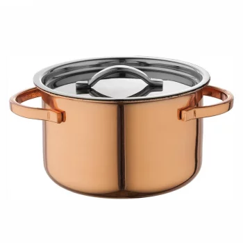 Соусник кокотница для подачи 90 мл d6,6 см h3,8 см с крышкой Copper нерж. P.L. Proff Cuisine