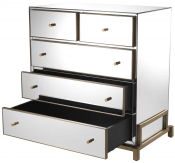 Комод зеркальный Clarington 86X52X88 CM