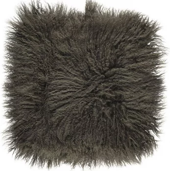 Подушка из меха тибетской козы Tibetan 40X40 CM Hedge Green
