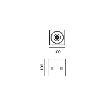 Встраиваемый светильник Nano Colin-1 10.9X11.3X11.3 CM