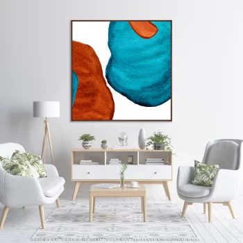 Постер на холсте Forms and colors 105X105 CM
