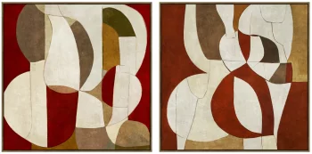 Набор из двух постеров dance of forms 100X100 / 100X100 CM