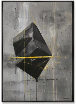 Набор из двух постеров на холсте Cube Superposition 75X105 / 75X105 CM