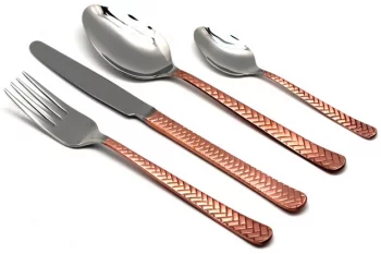 Набор столовых приборов Straw Copper 24 предмета
