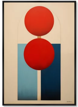 Набор из двух постеров на холсте Vibrant colors and shapes 75X105 CM