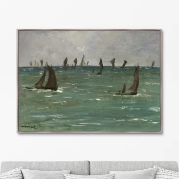Постер Boats at Berck-sur-Mer 105X75 CM