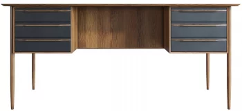 Рабочий письменный стол Bruni Black 166X60X75 CM