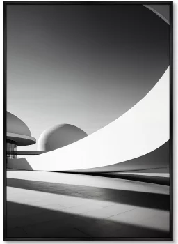 Репродукция на холсте Architecture Сurves of large arches 75X105 CM