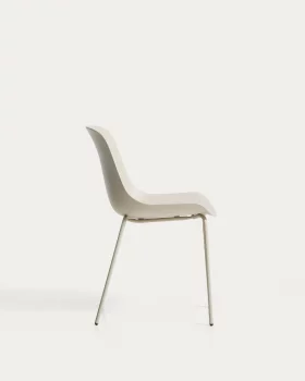 Стул Altea бежевый с бежевыми стальными ножками 47X55X80 CM