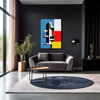 Постер на холсте Shape color and light 75X105 CM