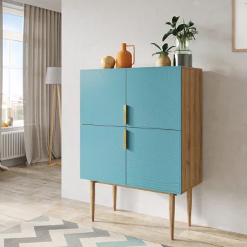 Комод Line 90X50X125 CM blue