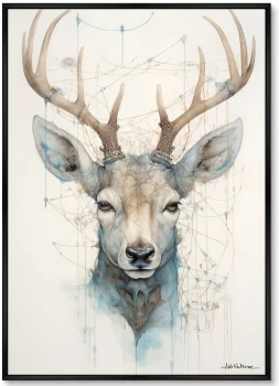 Постер на холсте Enchanted Deer 75X105 CM