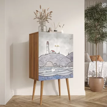 Комод на высоких ножках Berber 70X45X120 CM
