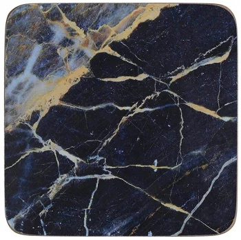 Набор из шести подставок Navy Marble 10X10 CM