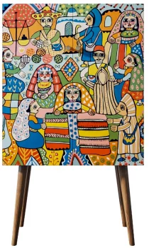 Комод на высоких ножках Berber 70X45X120 CM