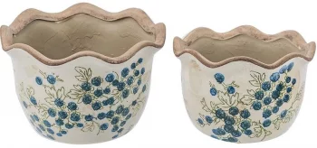 Набор из двух кашпо Ivaana 21X21X13 / 18X18X11 CM
