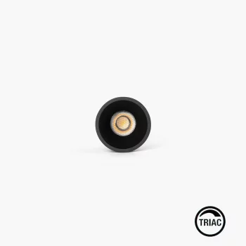 Встраиваемый светильник Tulipa Down SIM IP65 7W черный 36° 2700K CRI90 TRIAC 8.2X8.2X10.6 CM