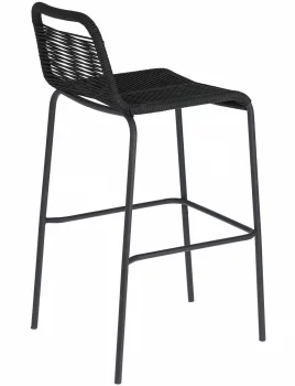 Барный штабелируемый стул Lambton 53X53X100 CM чёрный