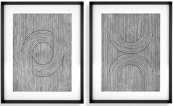 Диптих Cedar Grooves 84X104 / 84X104 CM