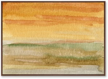 Репродукция на холсте Valley landscape in July 105X75 CM