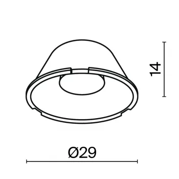 Линза 29 мм D 24°