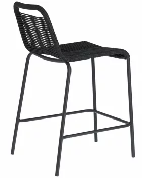 Полубарный стул Lambton 53X53X88 CM чёрного цвета