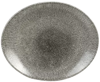 Блюдо овальное Raku Quartz Black 27X23 CM