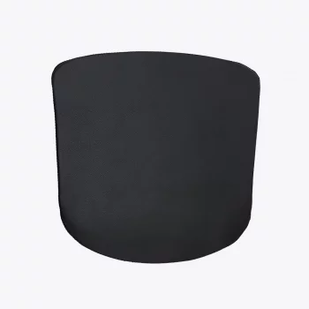 Подушка к стулу Лугано без подлокотников черная экокожа 45X43X2 CM