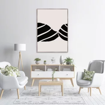 Репродукция на холсте Curtain silhouette 75X105 CM