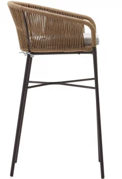 Барный стул Yanet 55X50X100 CM бежевого цвета