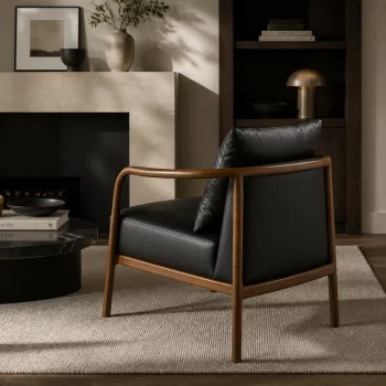 Кожаное кресло Gunnar 75X81X80 CM