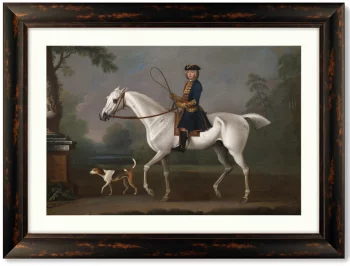 Sir Roger Burgoyne Riding Badger 81X61 CM
