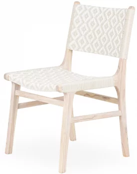 Стул из дерева и синтетического ротанга Eley 51X56X88 CM