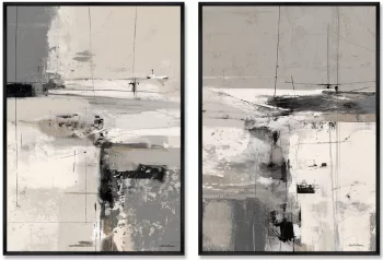 Набор из двух постеров на холсте Polar Night 75X105 / 75X105 CM