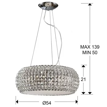 Подвесной светильник Diamond 54X21 CM