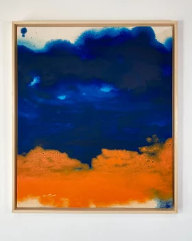 Orange Blue 70X60X4 CM