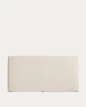 Изголовье кровати Blok с чехлом цвета экрю для кровати до 180 см 200X16X100 CM