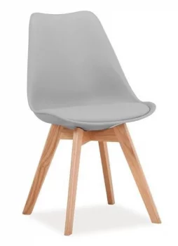 Стул кухонный Signal KRIS (светло-серый/дуб)