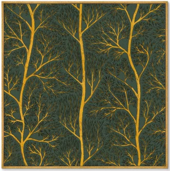Постер на холсте Symphony of leaves 105X105 CM