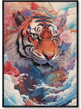 Постер на холсте Soaring Tigers 75X105 CM