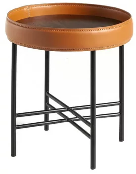 Журнальный столик с бортиком Ring 42X42X45 CM