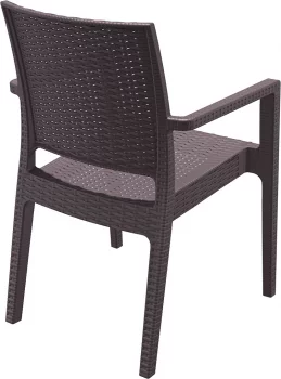 Стул Ibiza 58X59X87 CM коричневого цвета