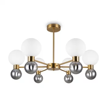 Потолочный светильник Bony латунь, 12 плафонов