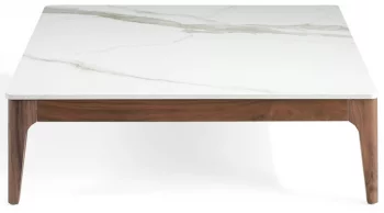Журнальный столик на каркасе из ореха CT795 100X100X30 CM