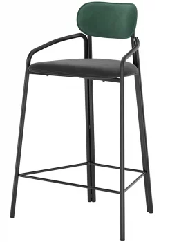 Стул полубарный Ror 60X51X88 CM тёмно-зеленый