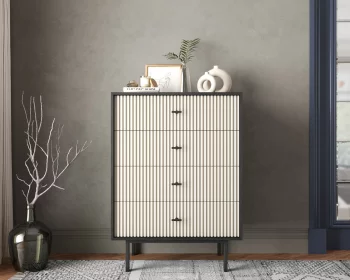 Комод вертикальный с четырьмя ящиками Emerson 80X45X110 CM